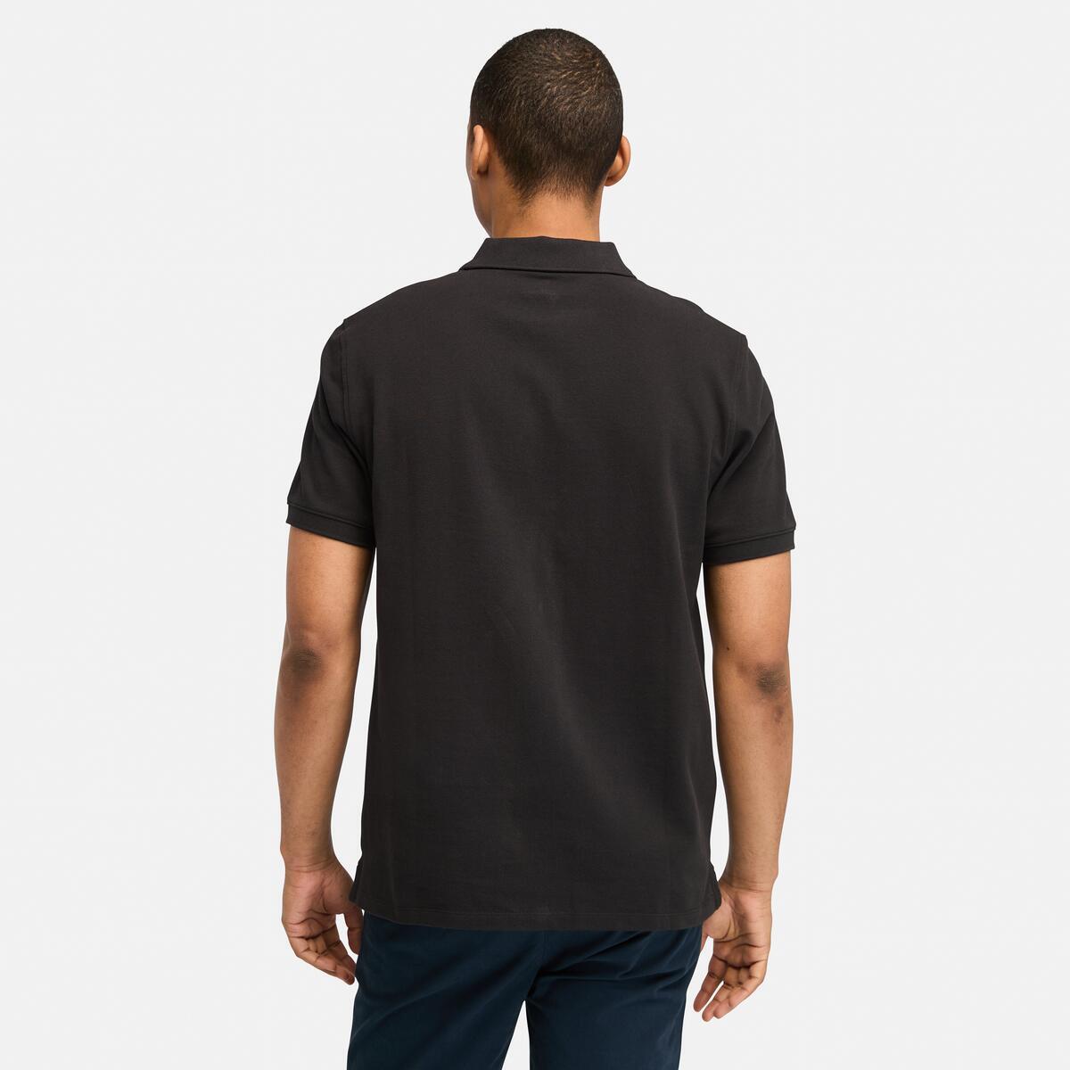 TIMBERLAND Men's Millers River Pique Polo Black - Image 4