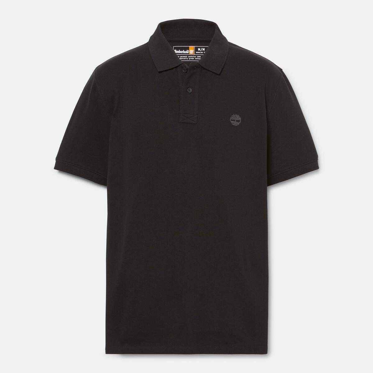 TIMBERLAND Men's Millers River Pique Polo Black - Image 5