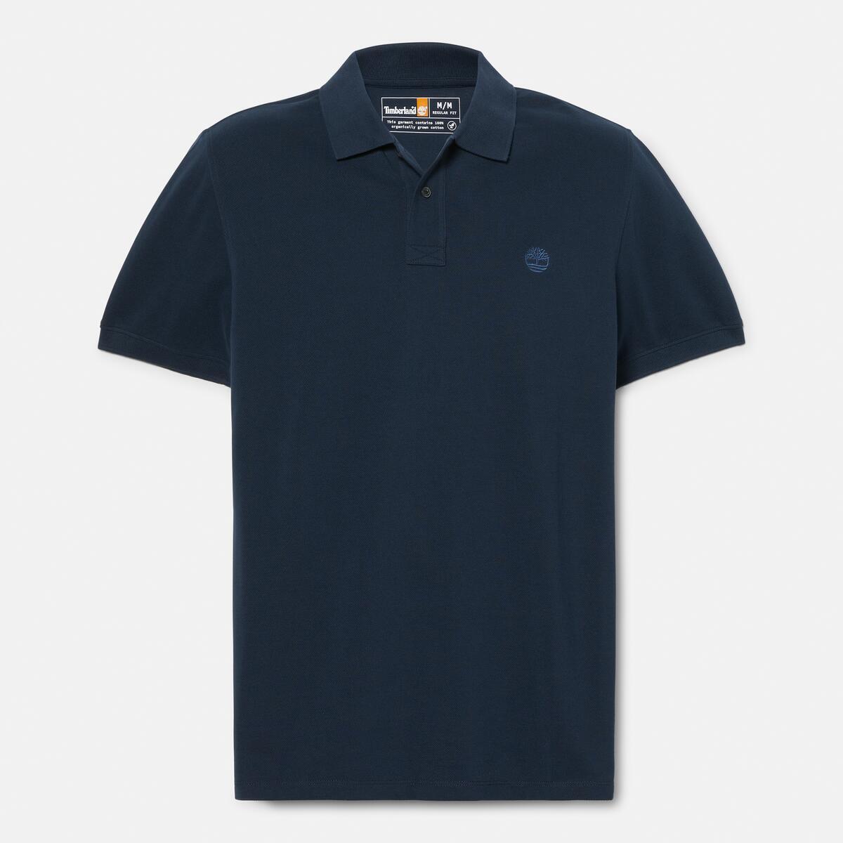 TIMBERLAND Men's Millers River Pique Polo Dark Sapphire - Image 5