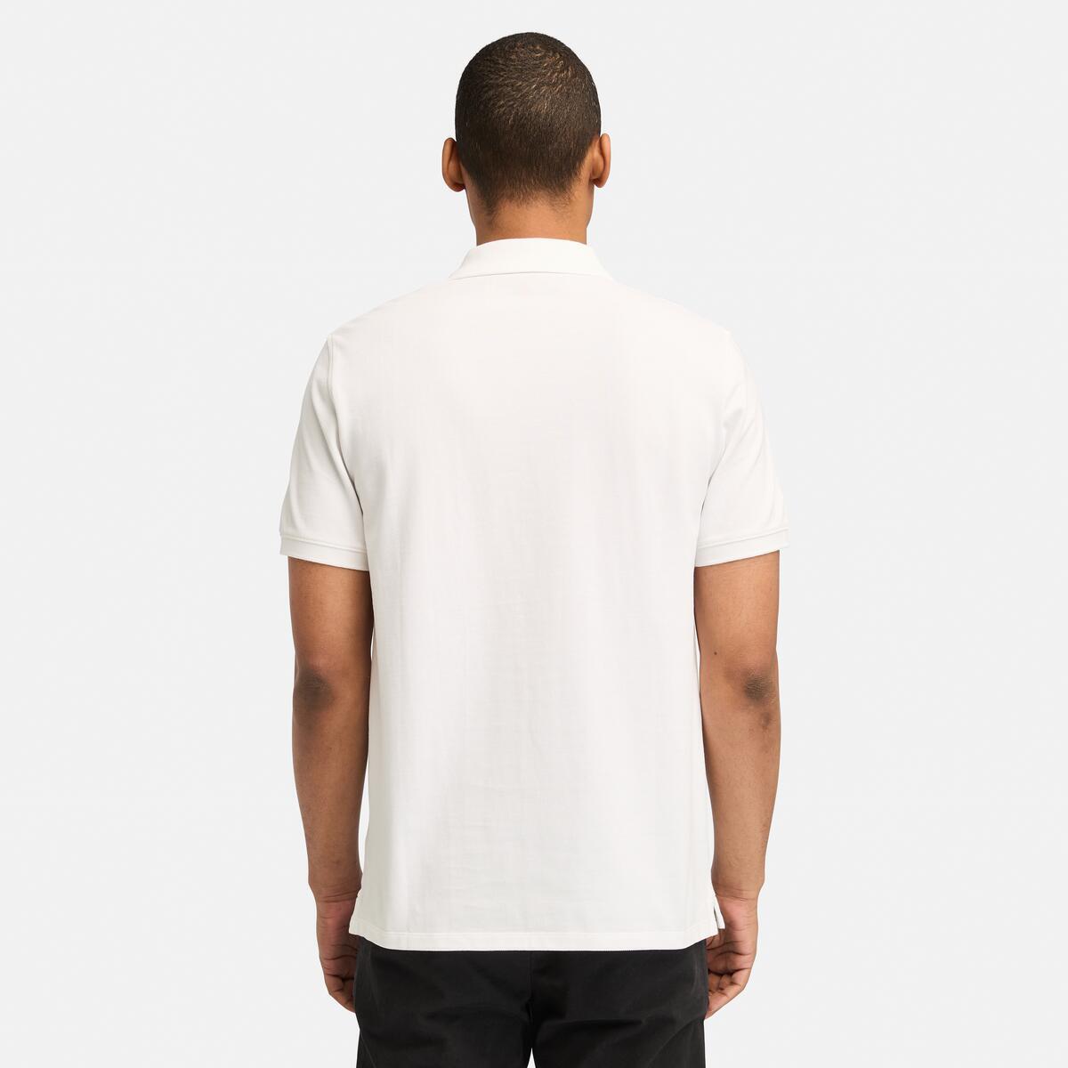 TIMBERLAND Men's Millers River Pique Polo White - Image 4