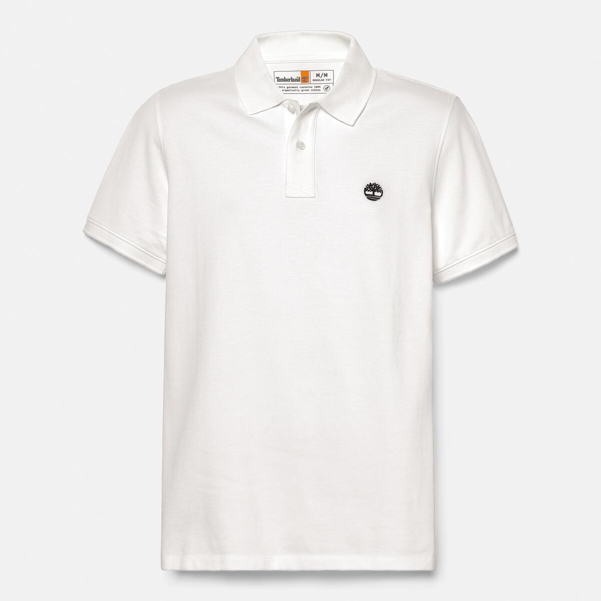 TIMBERLAND Men's Millers River Pique Polo White - Image 5