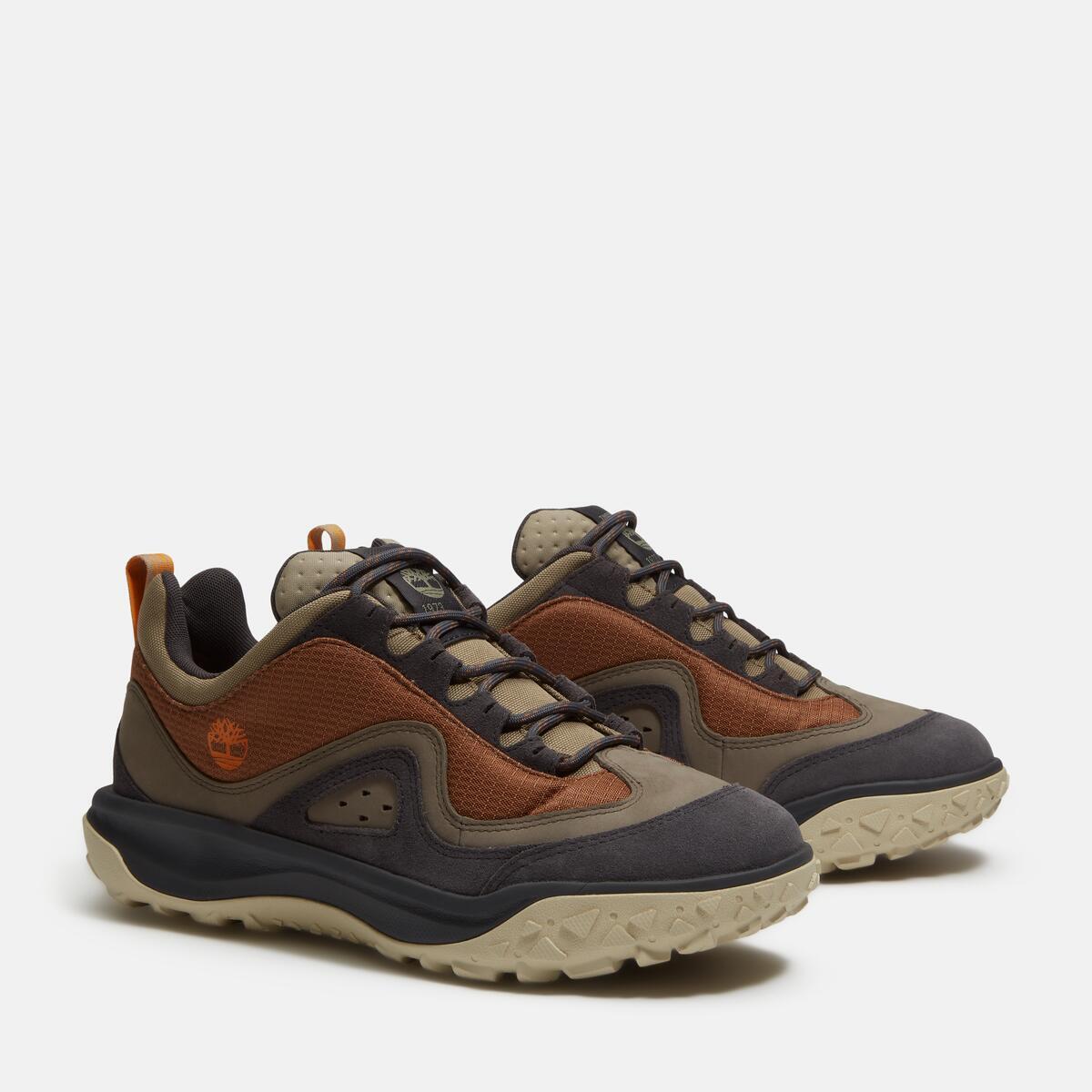 TIMBERLAND Men's Motion 7 Waterproof Low Medium Brown Nubuck - Image 3