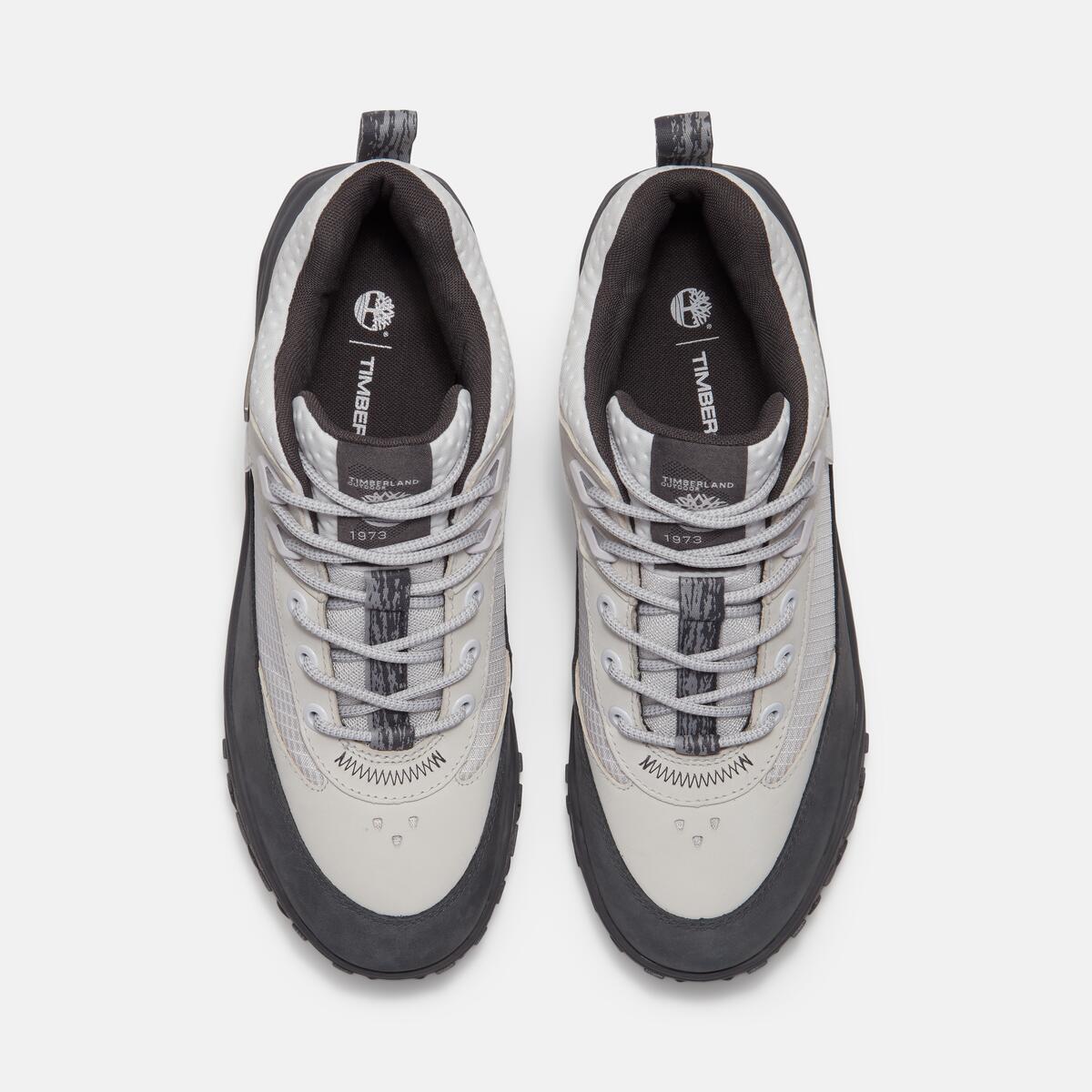 TIMBERLAND Men's Motion 7 Waterproof Mid Light Grey Nubuck - Image 3