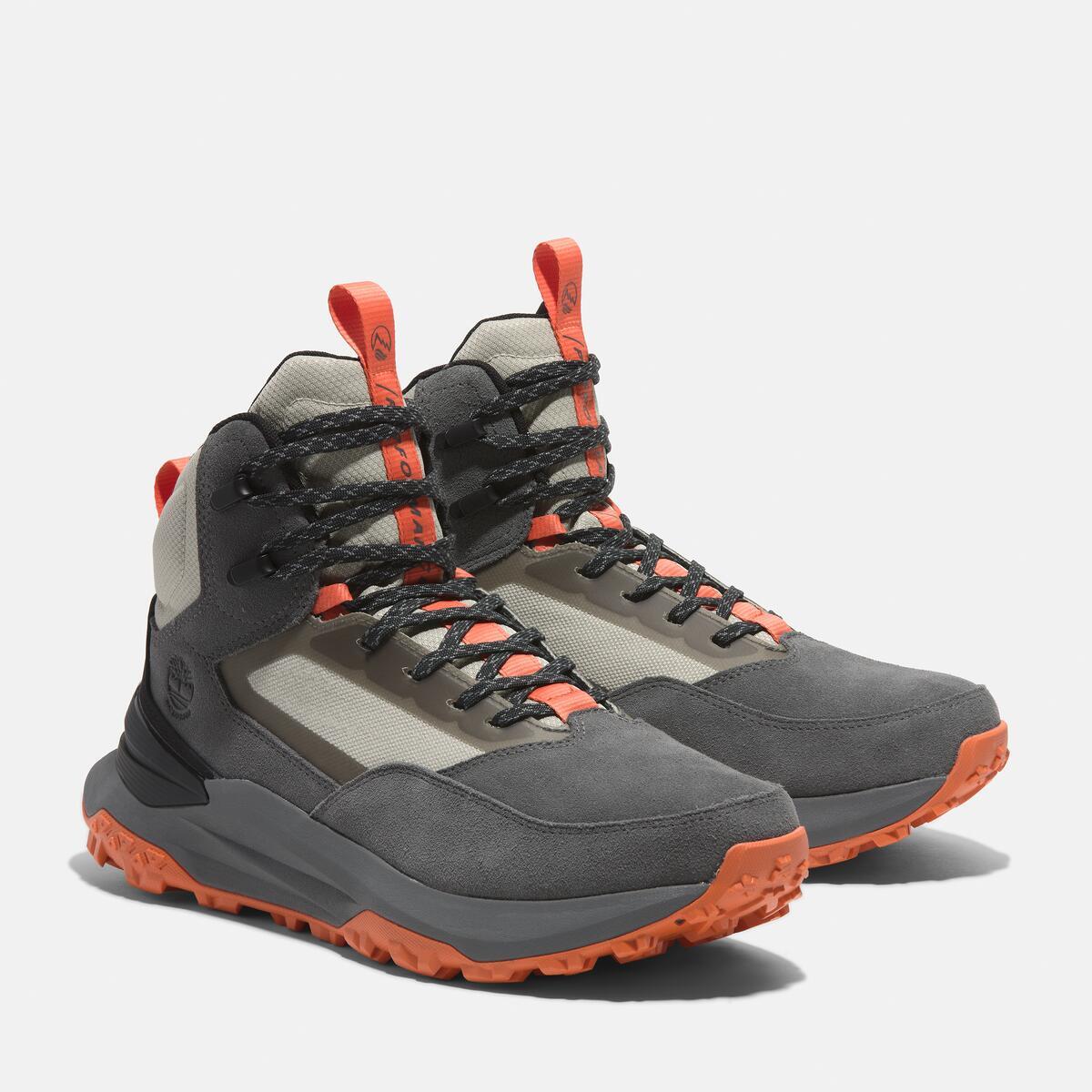 TIMBERLAND Men's Motion Access Waterproof Mid Medium Grey Suede - Image 2