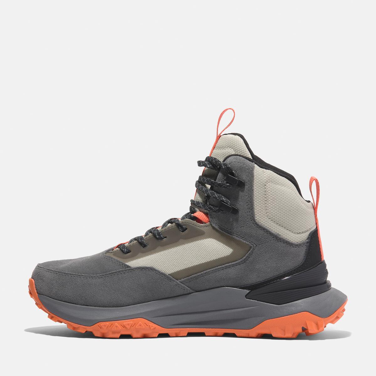 TIMBERLAND Men's Motion Access Waterproof Mid Medium Grey Suede - Image 7