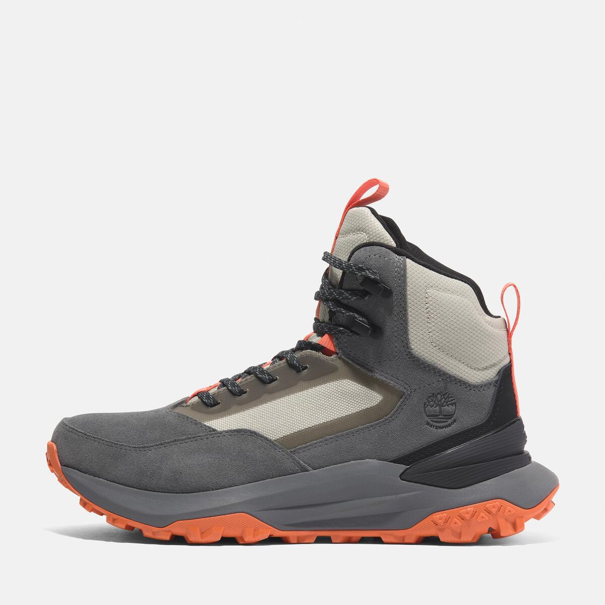 TIMBERLAND Men's Motion Access Waterproof Mid Medium Grey Suede - Image 9