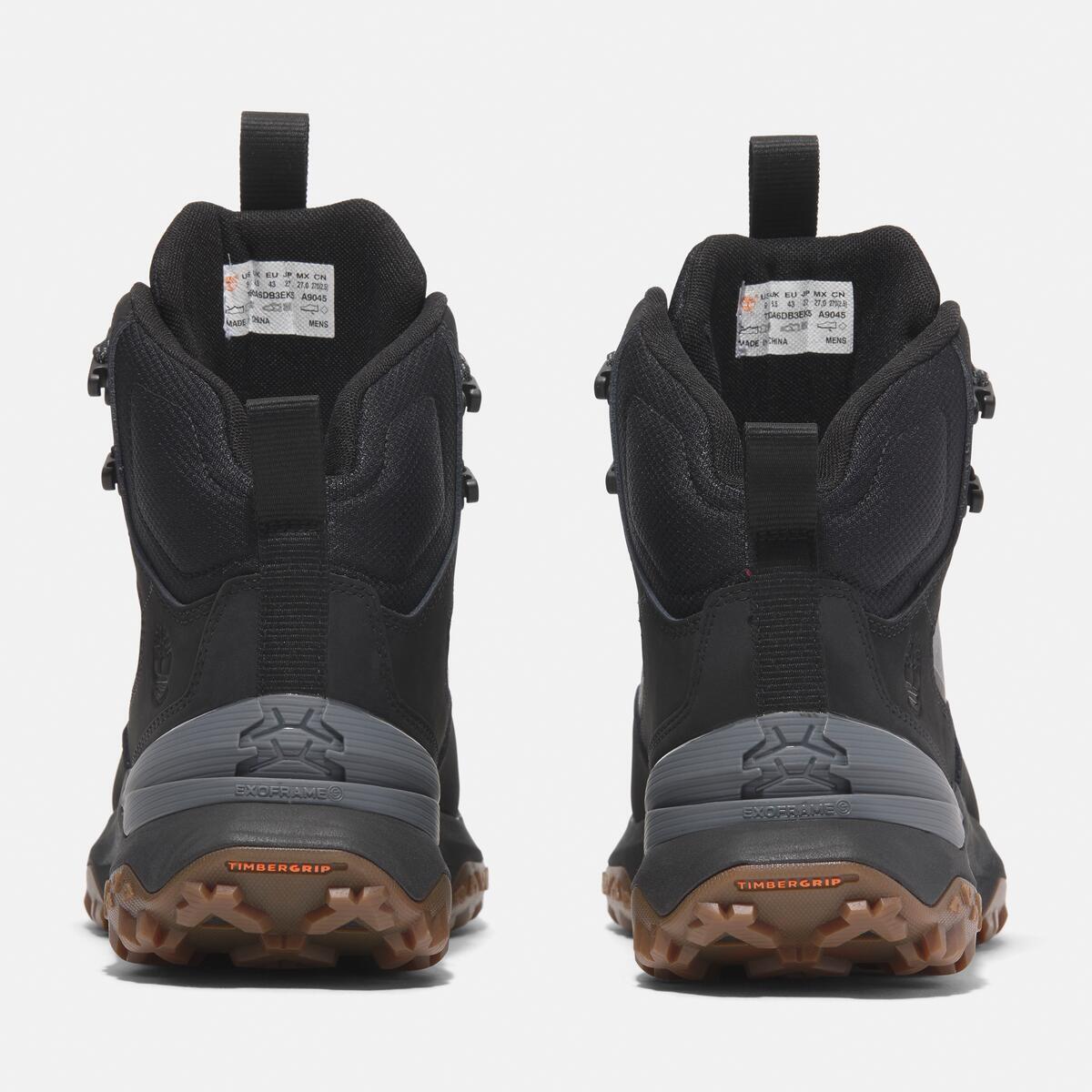TIMBERLAND Men's Motion Access Waterproof Mid Black Leather - Image 5