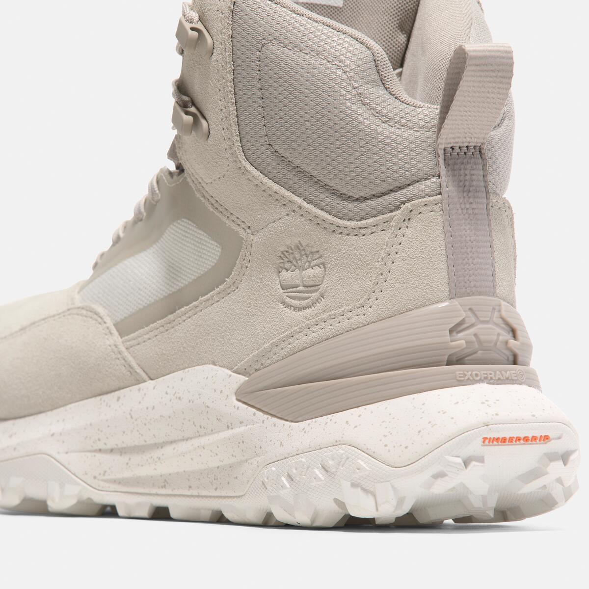 TIMBERLAND Men's Motion Access Waterproof Mid White Suede - Image 7