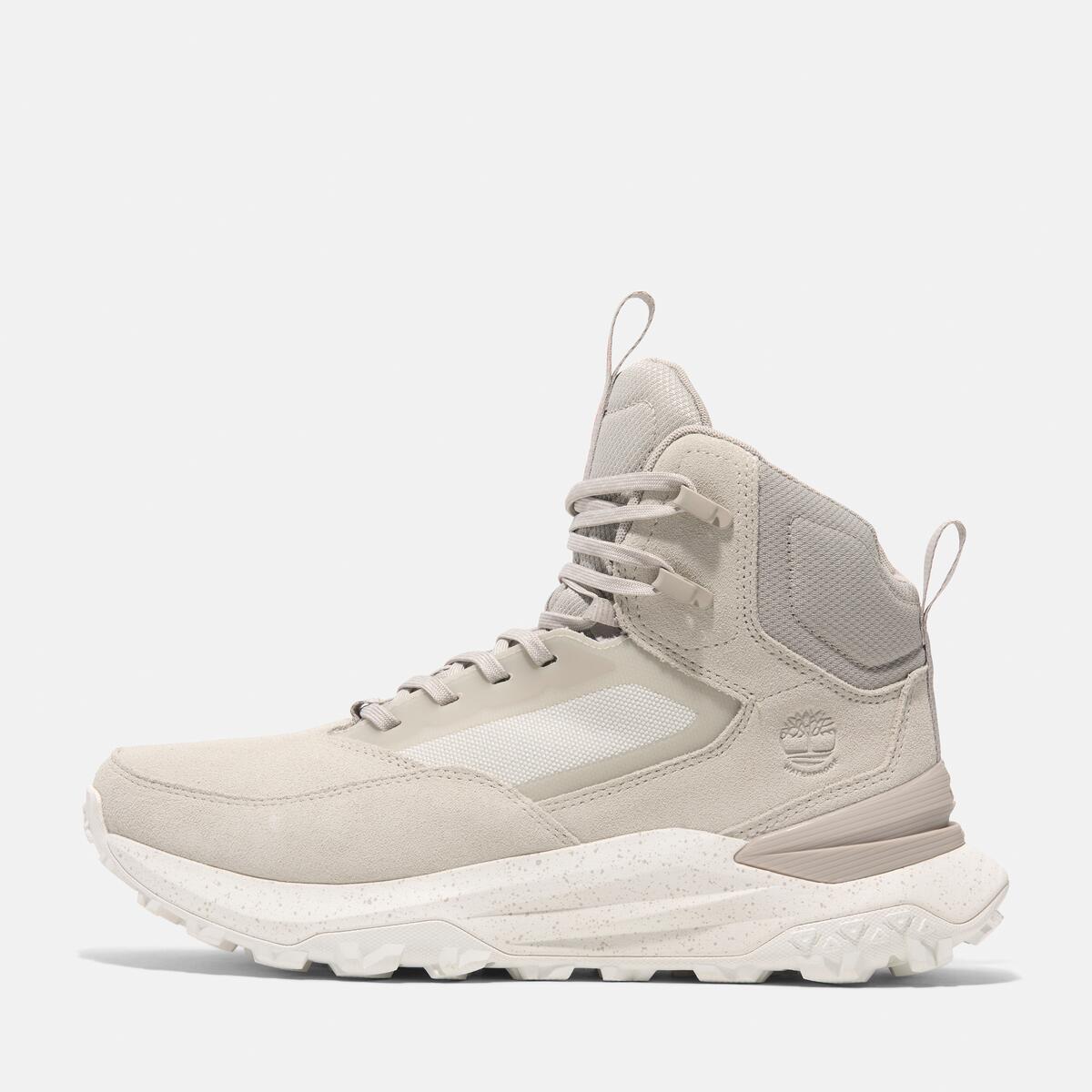 TIMBERLAND Men's Motion Access Waterproof Mid White Suede - Image 8