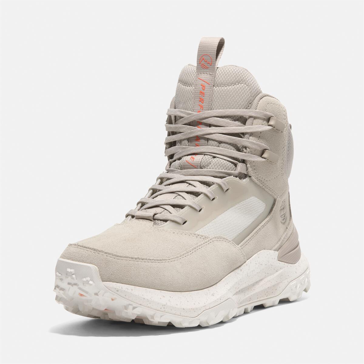 TIMBERLAND Men's Motion Access Waterproof Mid White Suede - Image 9
