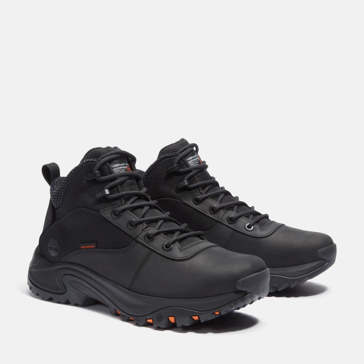 TIMBERLAND Men's Motion Maddsen Waterproof Mid Black Full Grain - Image 2