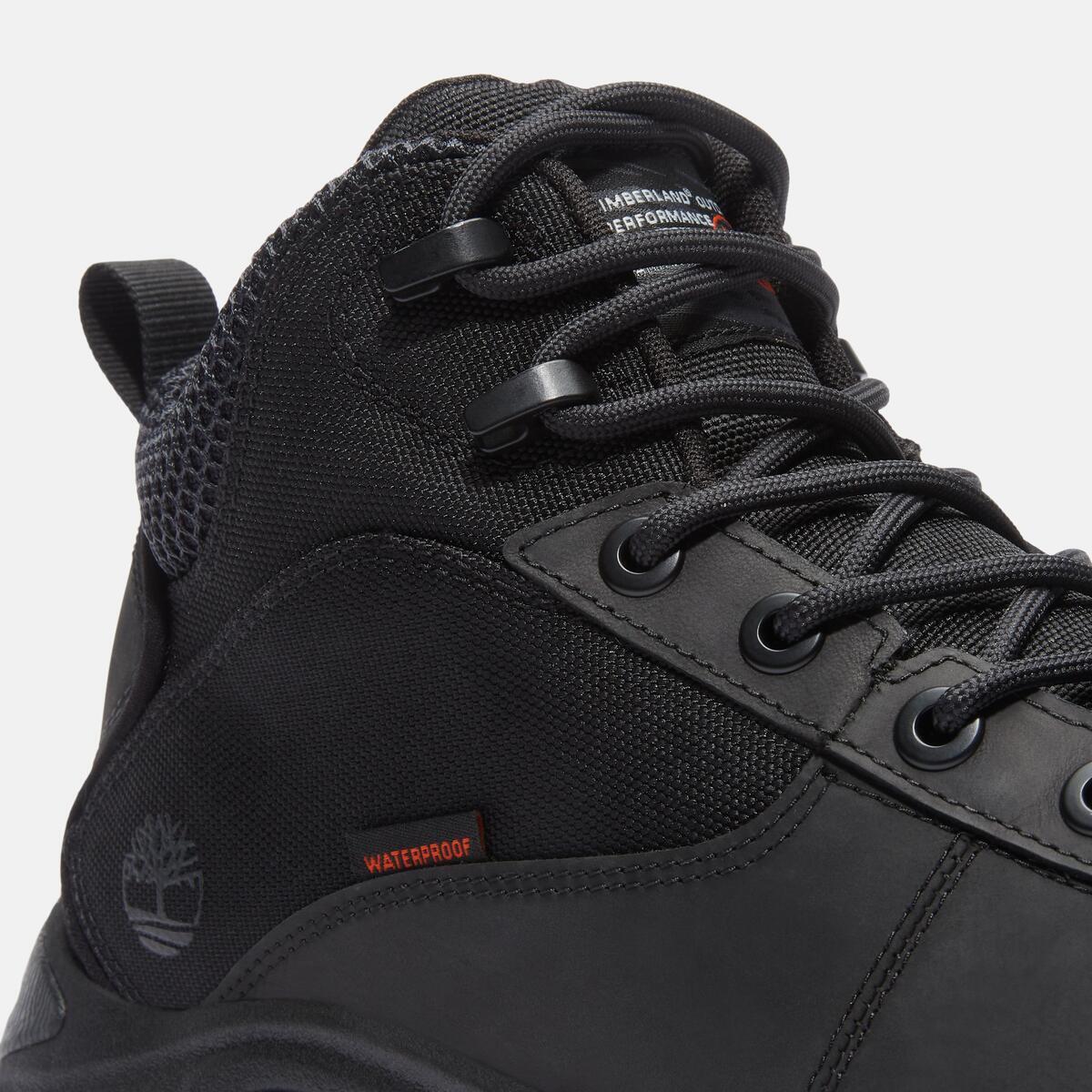TIMBERLAND Men's Motion Maddsen Waterproof Mid Black Full Grain - Image 7