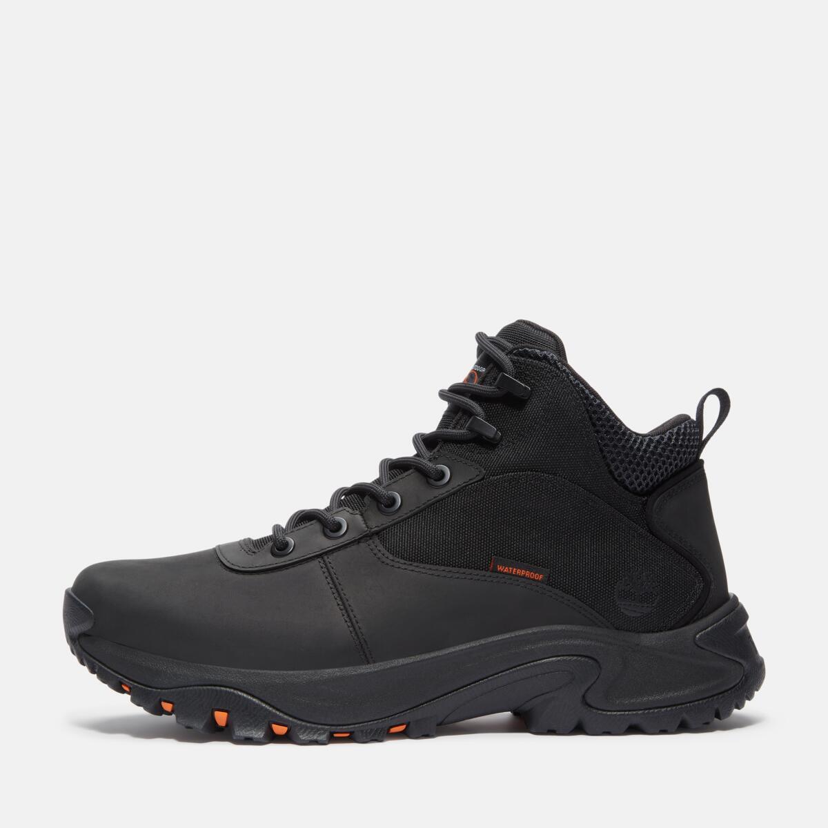 TIMBERLAND Men's Motion Maddsen Waterproof Mid Black Full Grain - Image 8