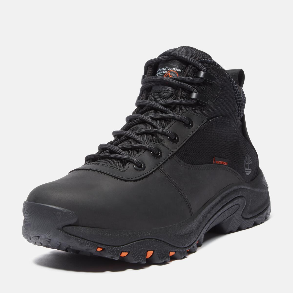 TIMBERLAND Men's Motion Maddsen Waterproof Mid Black Full Grain - Image 9