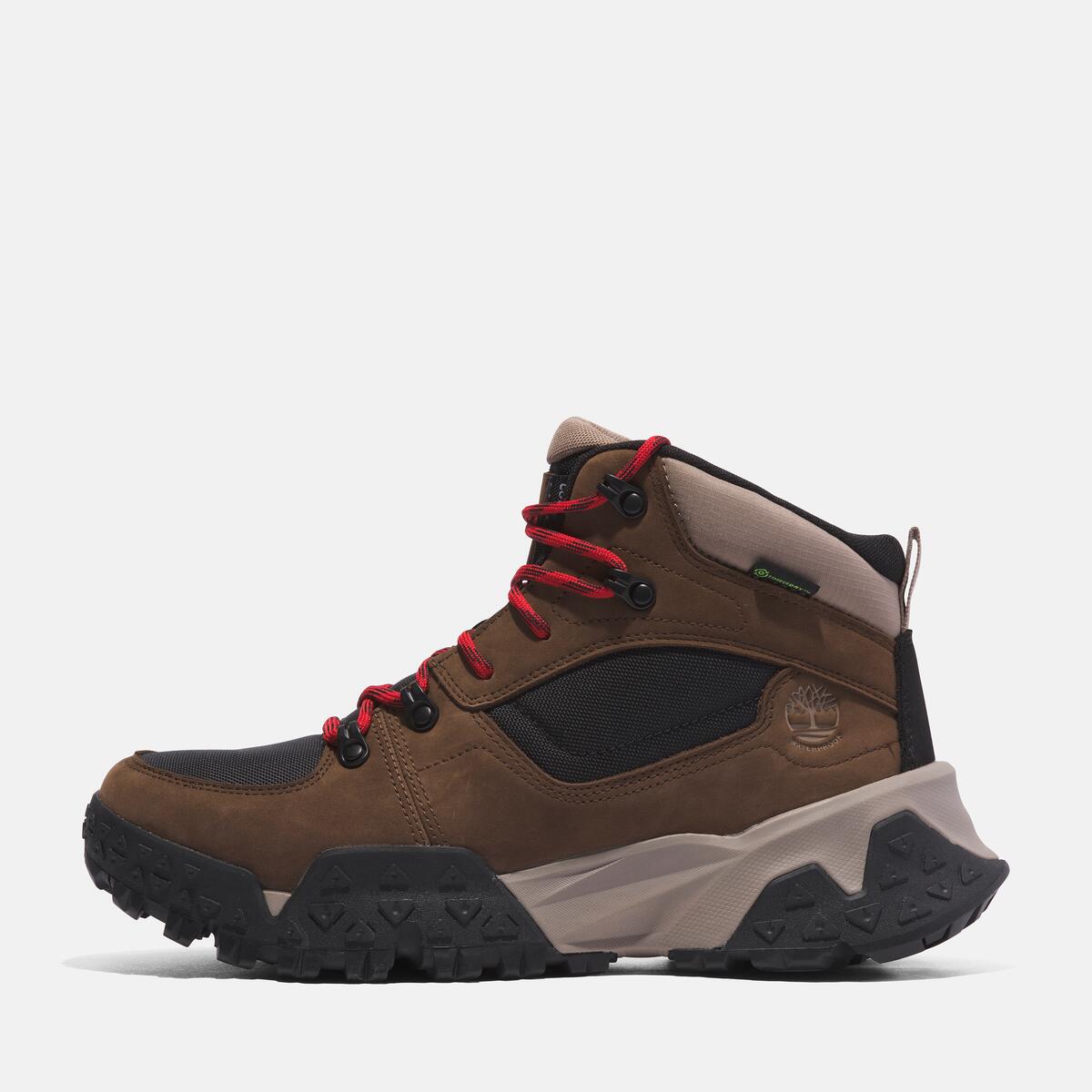 TIMBERLAND Men's Motion Scramble Waterproof Boot Dark Brown Nubuck - Image 6