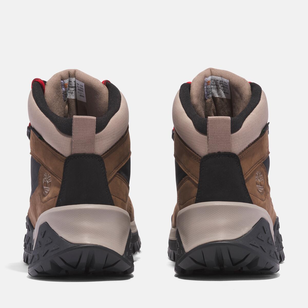 TIMBERLAND Men's Motion Scramble Waterproof Boot Dark Brown Nubuck - Image 7