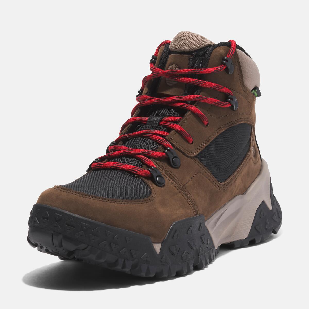 TIMBERLAND Men's Motion Scramble Waterproof Boot Dark Brown Nubuck - Image 8