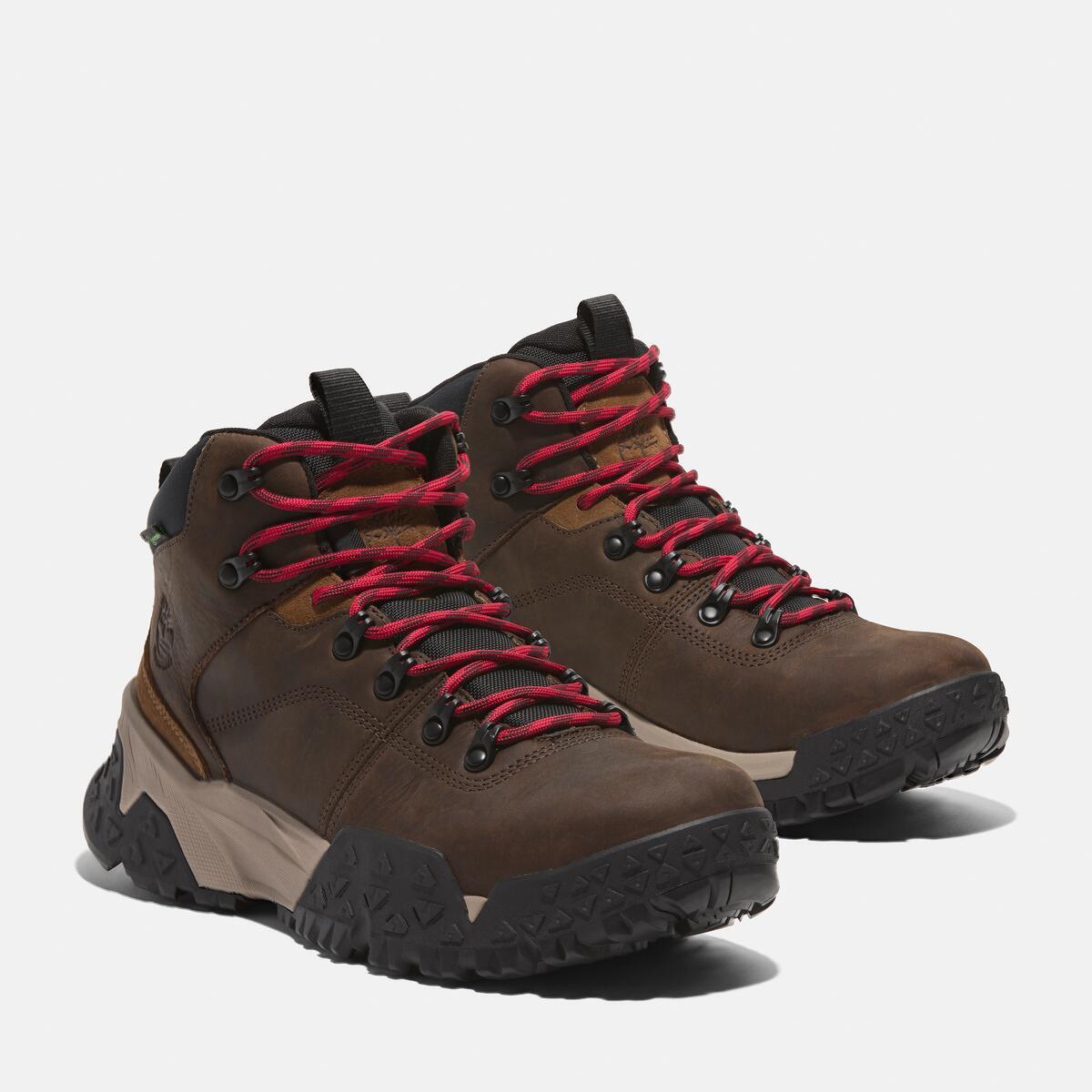 TIMBERLAND Men's Motion Scramble Waterproof Boot Med Brown Full Grain - Image 2