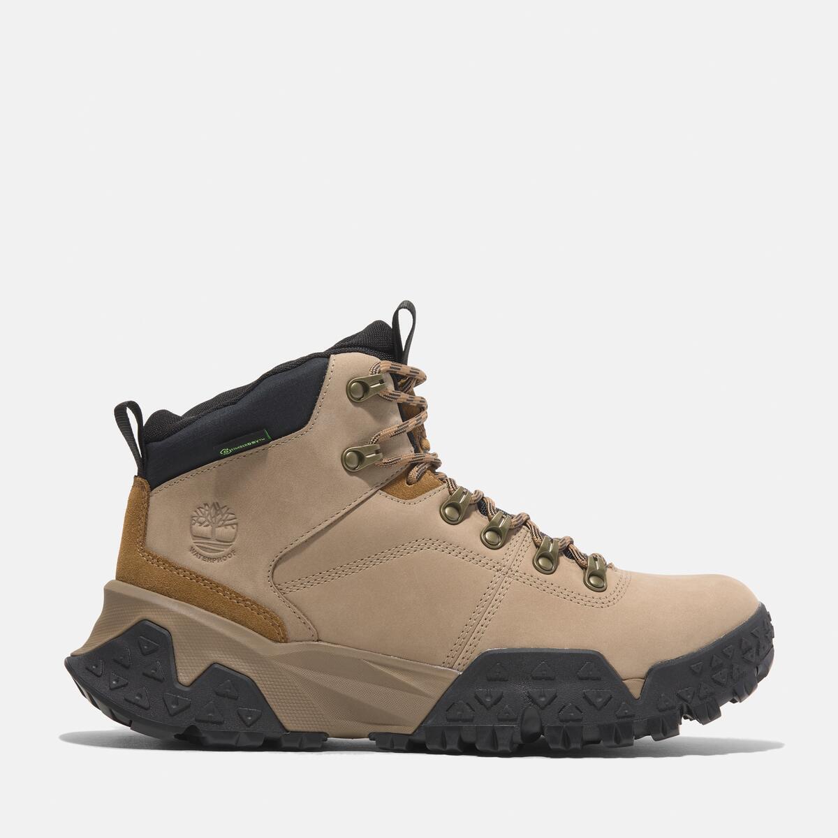 TIMBERLAND Men's Motion Scramble Waterproof Boot Medium Beige Nubuck - Image 1