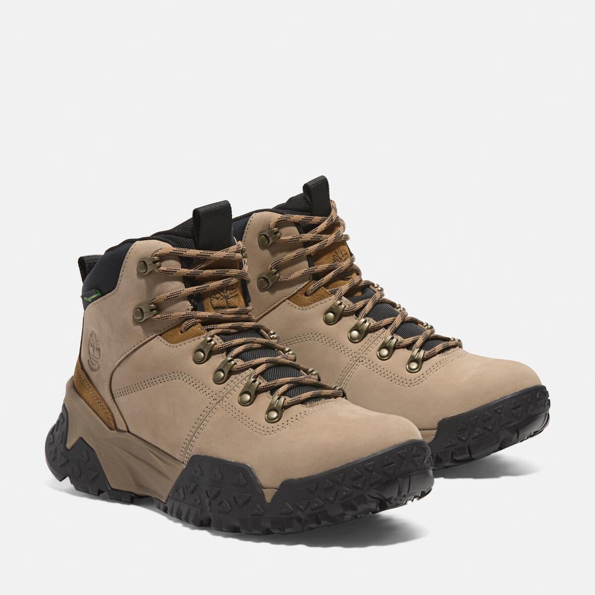 TIMBERLAND Men's Motion Scramble Waterproof Boot Medium Beige Nubuck - Image 2