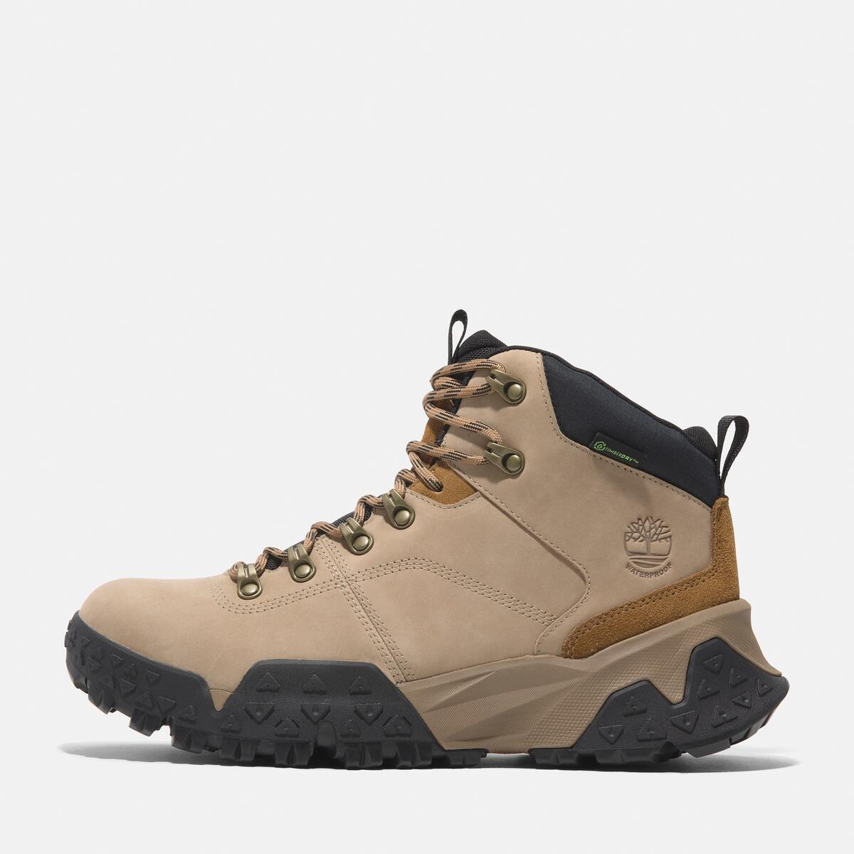 TIMBERLAND Men's Motion Scramble Waterproof Boot Medium Beige Nubuck - Image 8