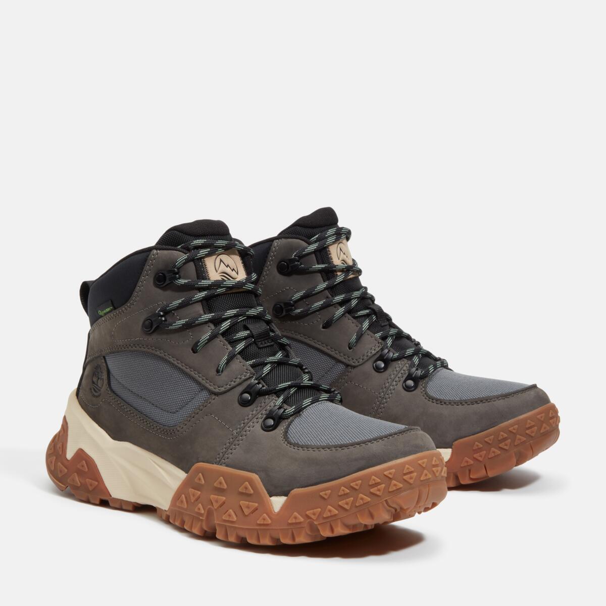 TIMBERLAND Men's Motion Scramble Waterproof Boot Medium Grey Nubuck - Image 2