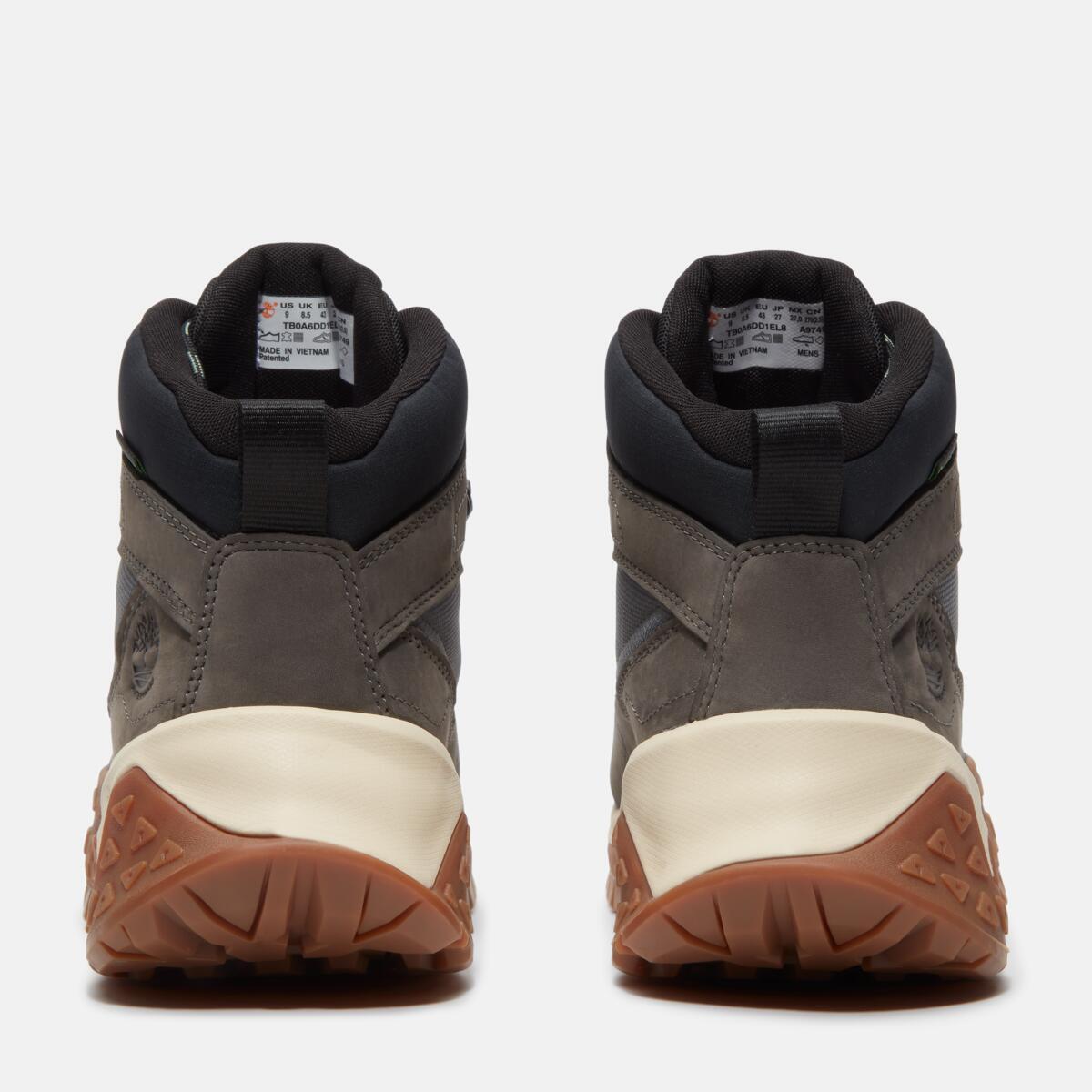 TIMBERLAND Men's Motion Scramble Waterproof Boot Medium Grey Nubuck - Image 5