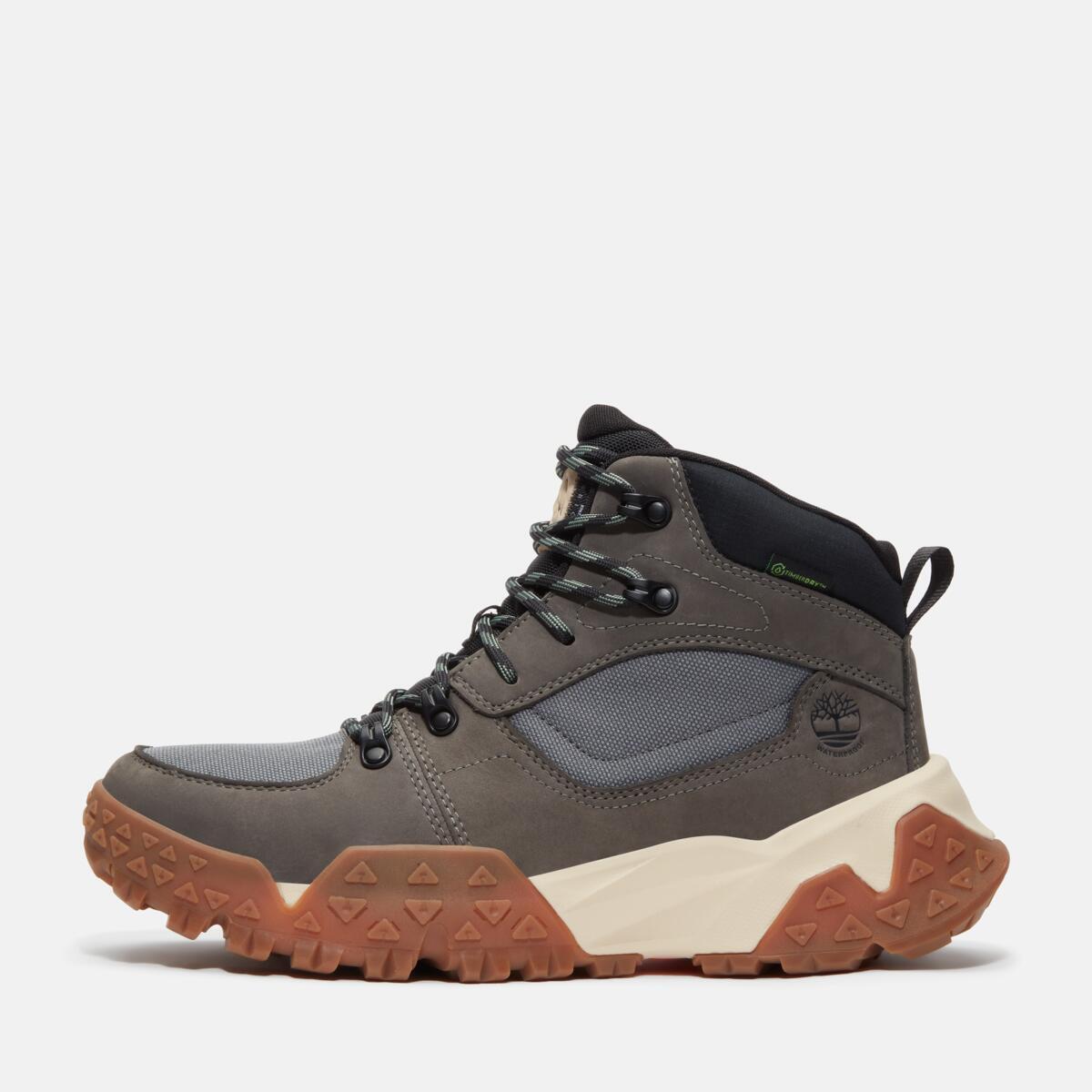 TIMBERLAND Men's Motion Scramble Waterproof Boot Medium Grey Nubuck - Image 8