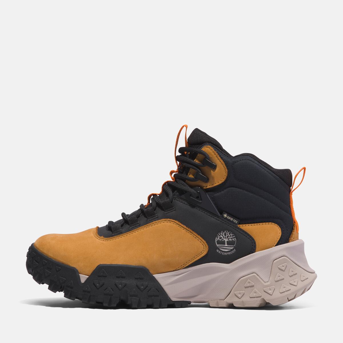 TIMBERLAND Men's Motion Scramble Waterproof Hiker Mid with GORE-TEX Wheat Nubuck - Image 8