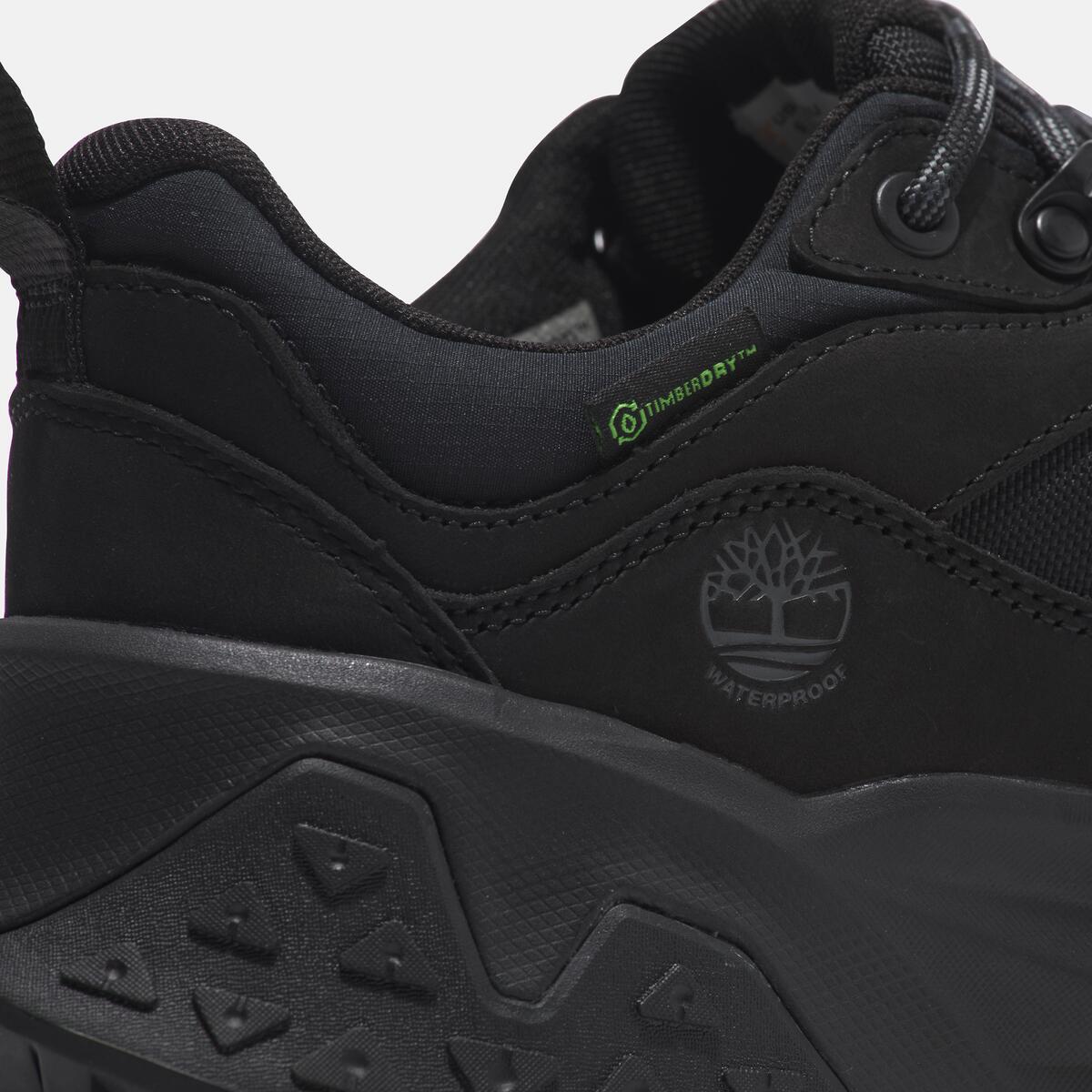 TIMBERLAND Men's Motion Scramble Waterproof Low Black Nubuck - Image 3