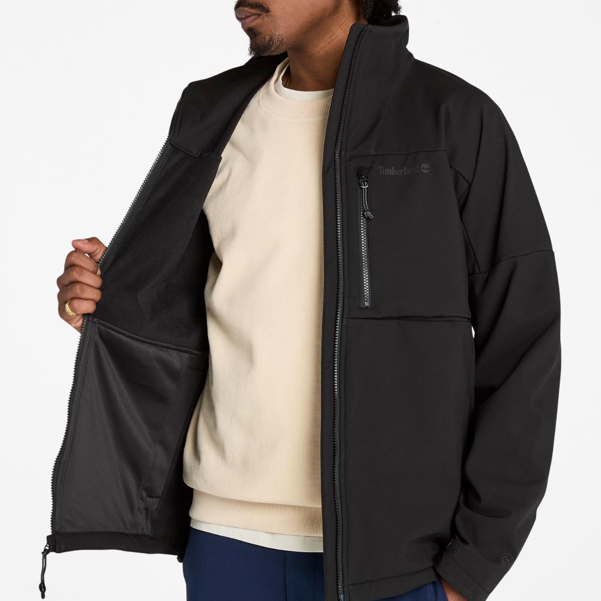 TIMBERLAND Men's Motion Softshell Jacket Black - Image 3