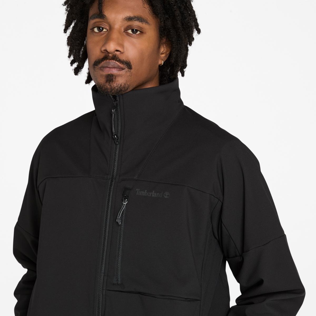TIMBERLAND Men's Motion Softshell Jacket Black - Image 4