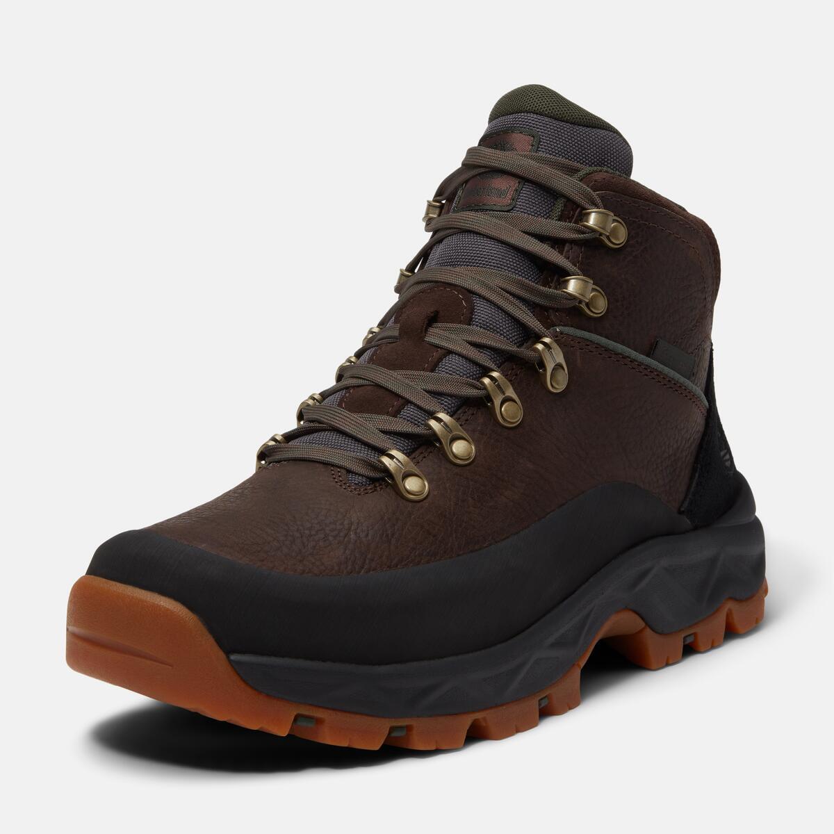 TIMBERLAND Mens Mt. Maddsen 2.0 Waterproof Mid Dark Brown Full Grain - Image 9