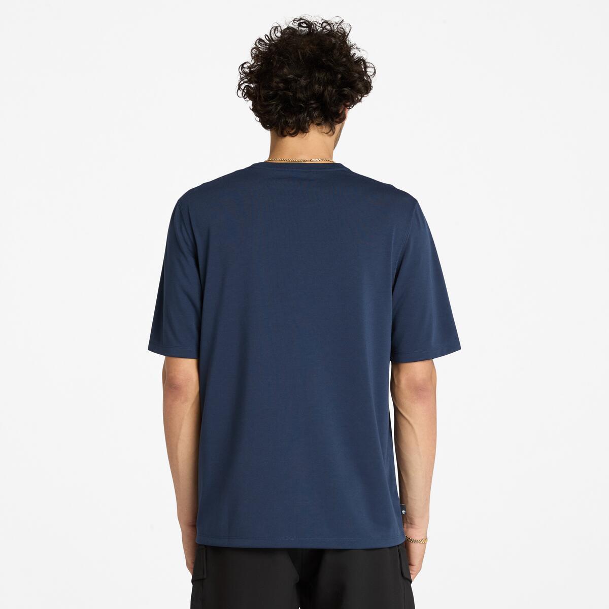 TIMBERLAND Men's Outdoor Graphic Tee Peacoat - Image 4