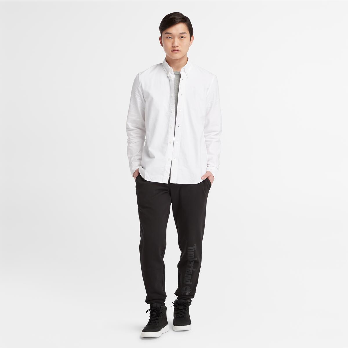 TIMBERLAND Men's Oxford Shirt White YD - Image 2