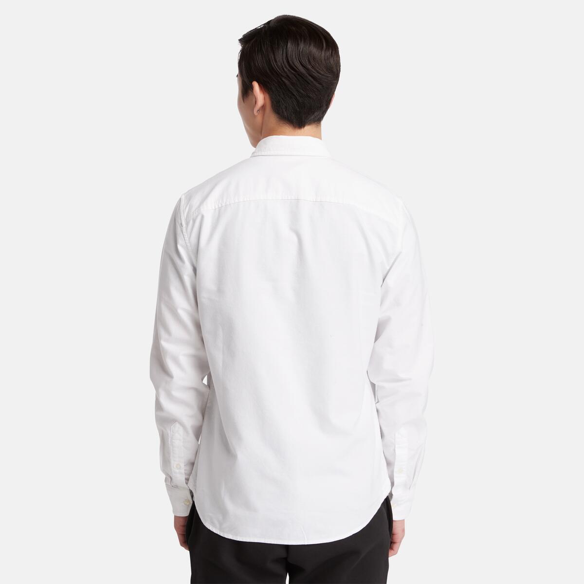 TIMBERLAND Men's Oxford Shirt White YD - Image 5