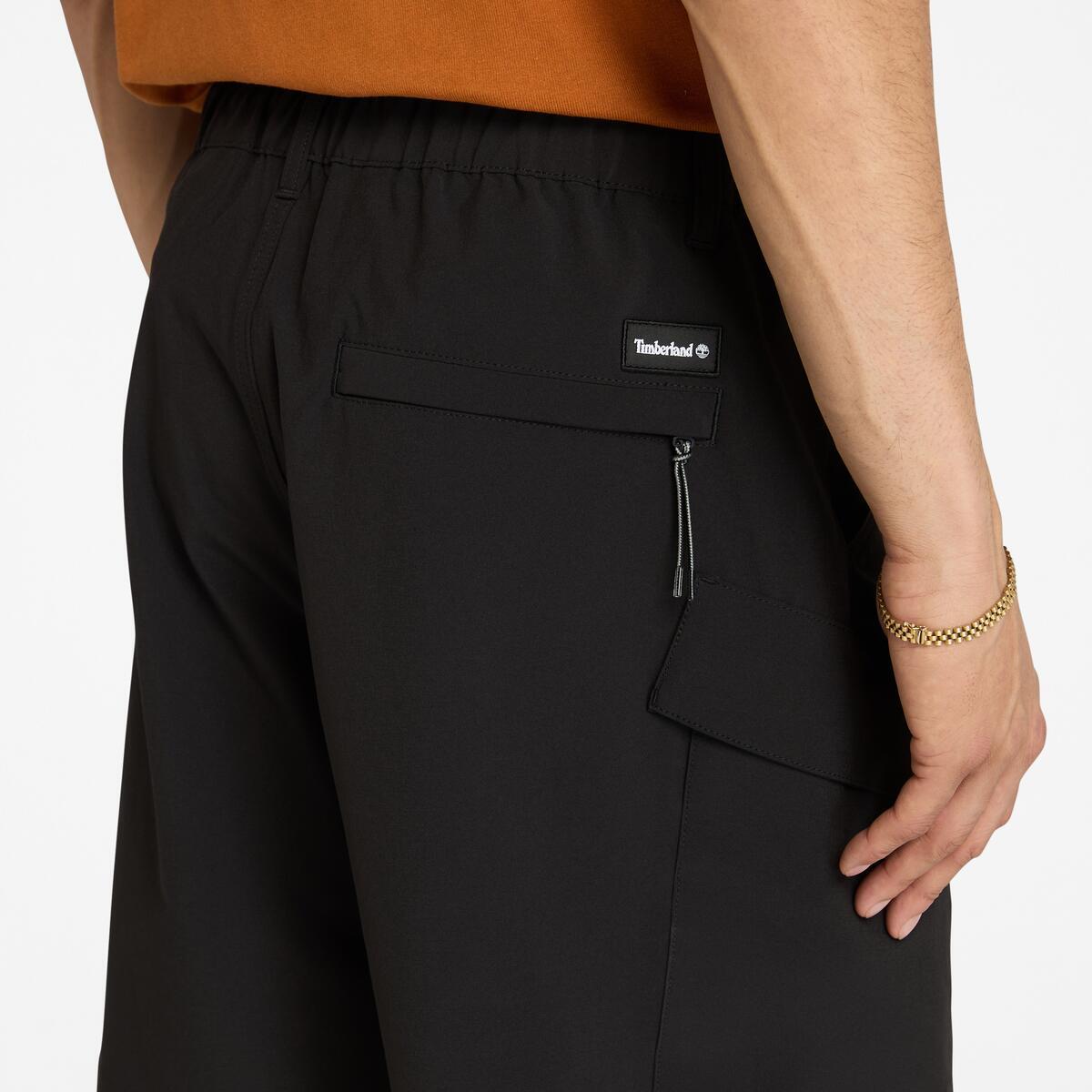 TIMBERLAND Men's Quick-Dry Cargo Shorts Black - Image 3