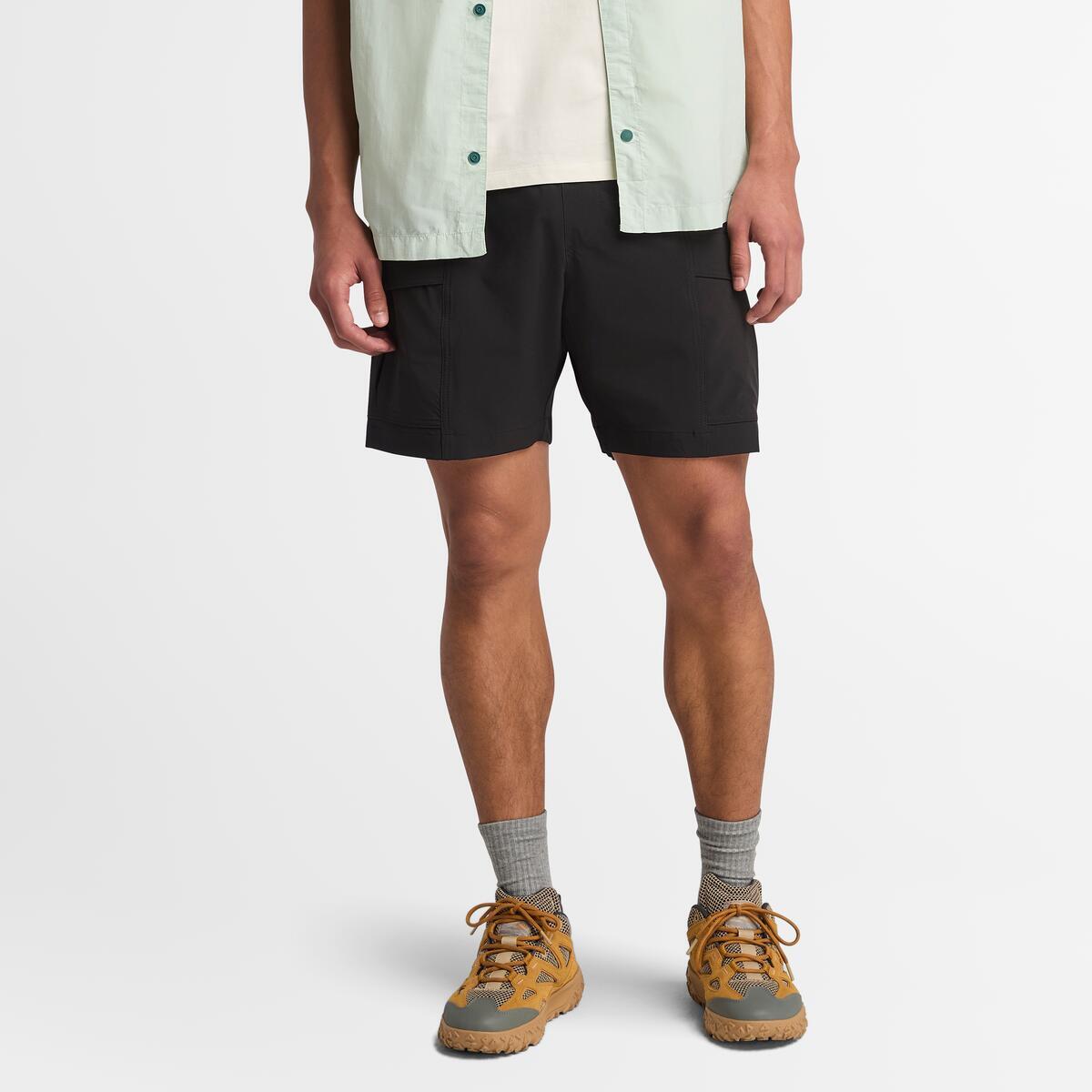 TIMBERLAND Men's Quick-Dry Cargo Shorts Black - Image 1