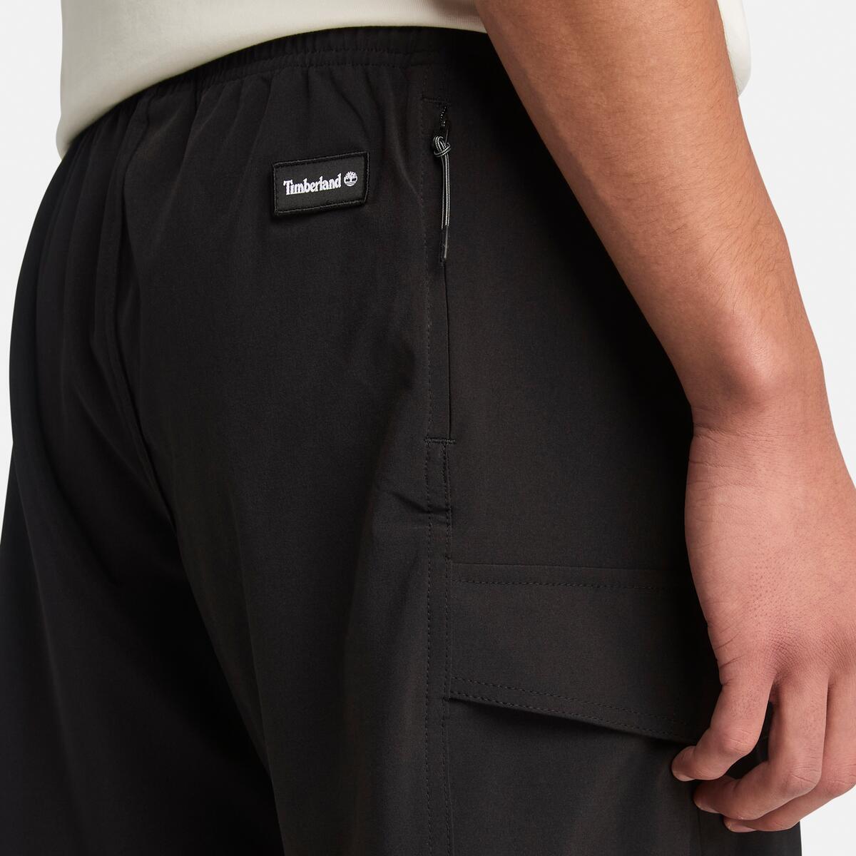 TIMBERLAND Men's Quick-Dry Cargo Shorts Black - Image 3