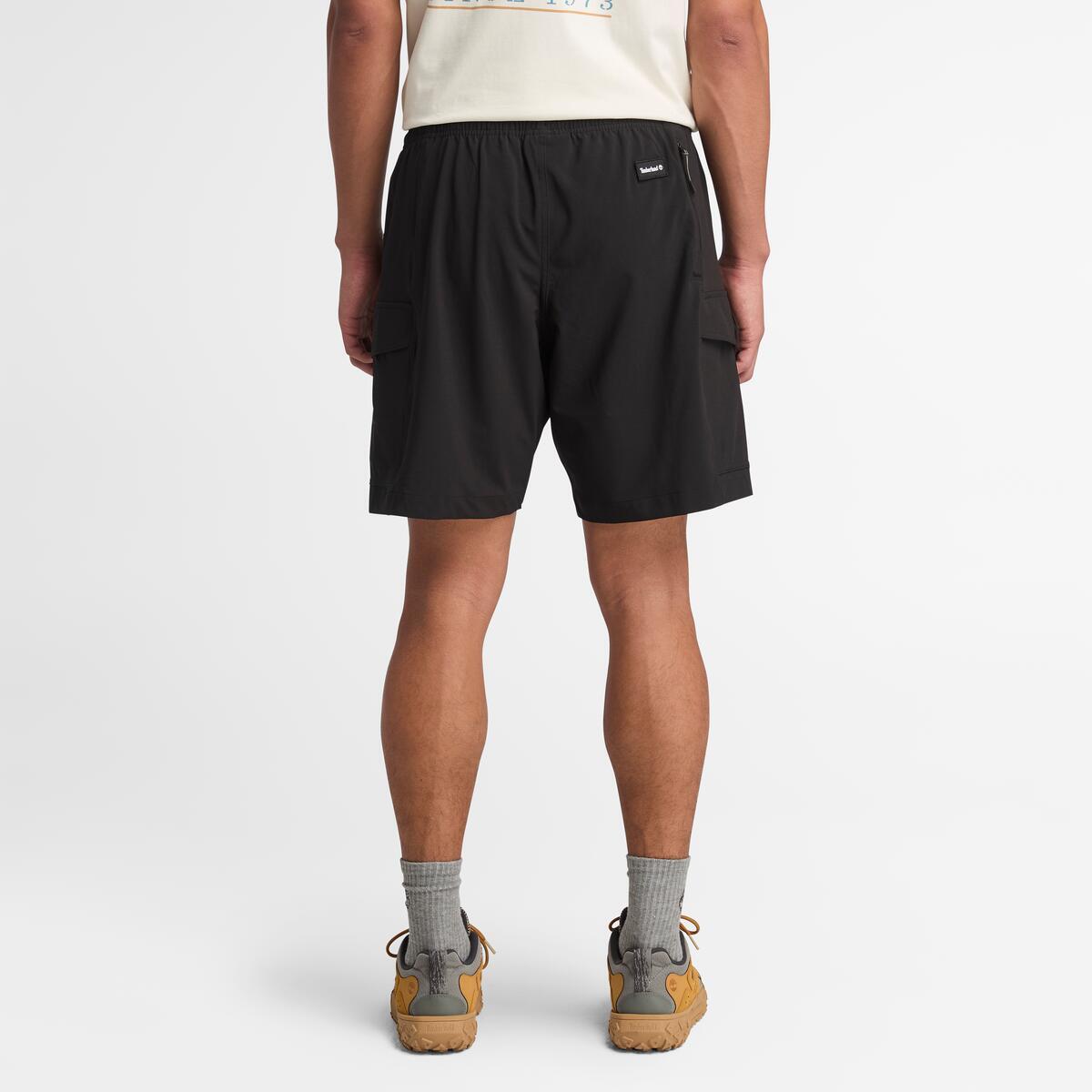 TIMBERLAND Men's Quick-Dry Cargo Shorts Black - Image 4