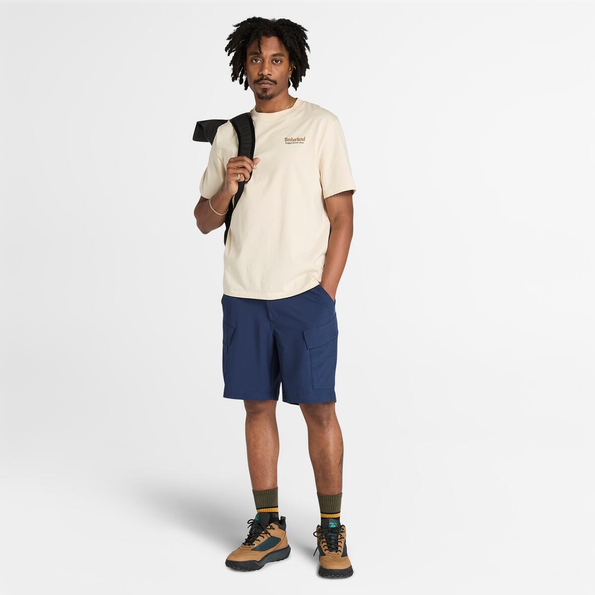 TIMBERLAND Men's Quick-Dry Cargo Shorts Peacoat - Image 2