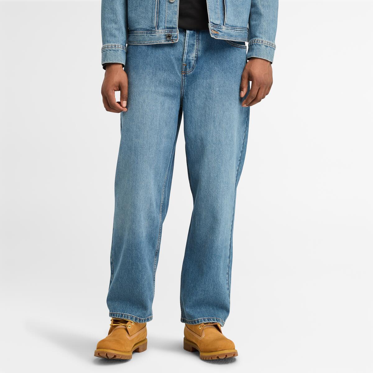 TIMBERLAND Men's Refibra Relaxed Denim Pant Original Indigo - Image 1