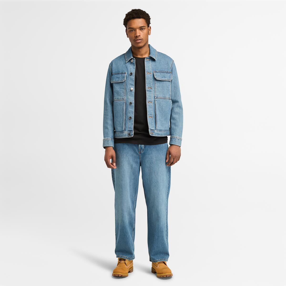 TIMBERLAND Men's Refibra Relaxed Denim Pant Original Indigo - Image 2