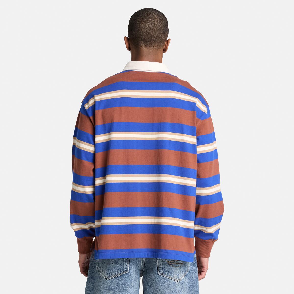 TIMBERLAND Men's Rugby Long Sleeve Polo Brownout YD - Image 4