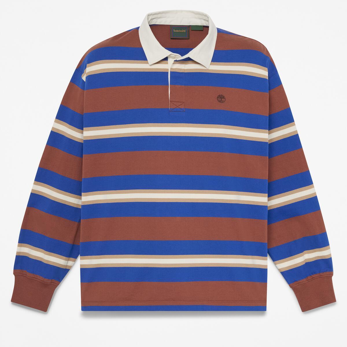 TIMBERLAND Men's Rugby Long Sleeve Polo Brownout YD - Image 5