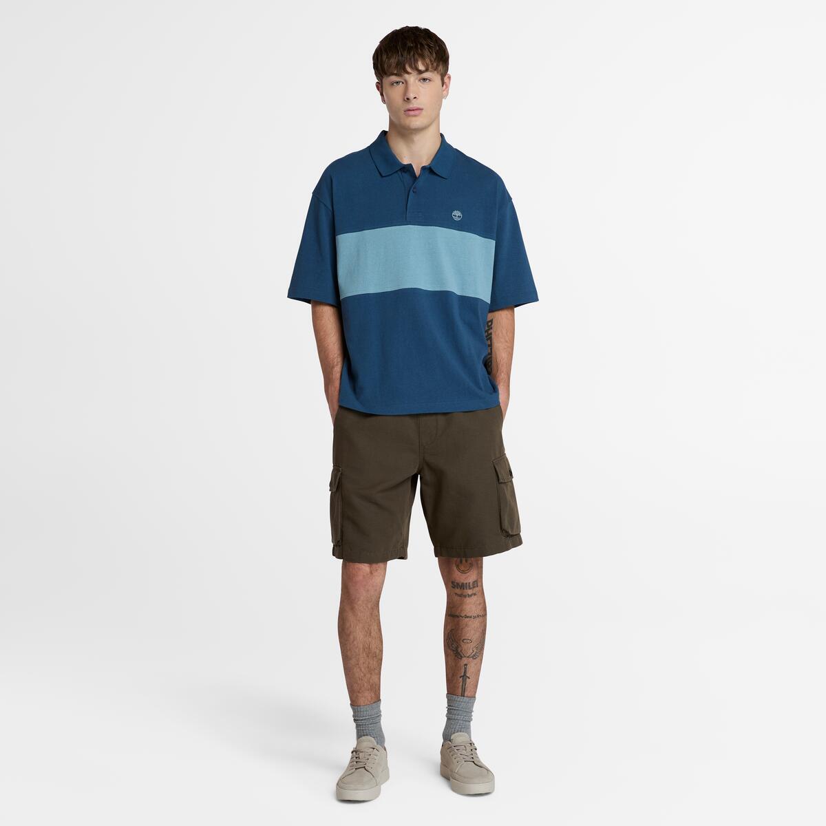 TIMBERLAND Men's Rugby Polo Dark Denim - Image 2