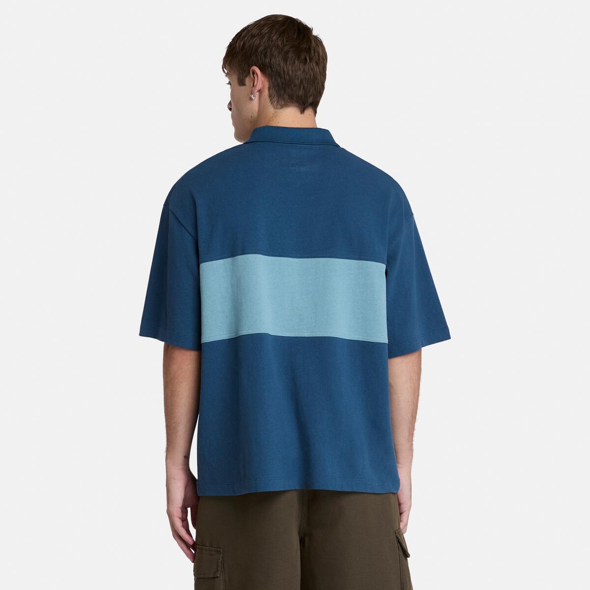 TIMBERLAND Men's Rugby Polo Dark Denim - Image 4