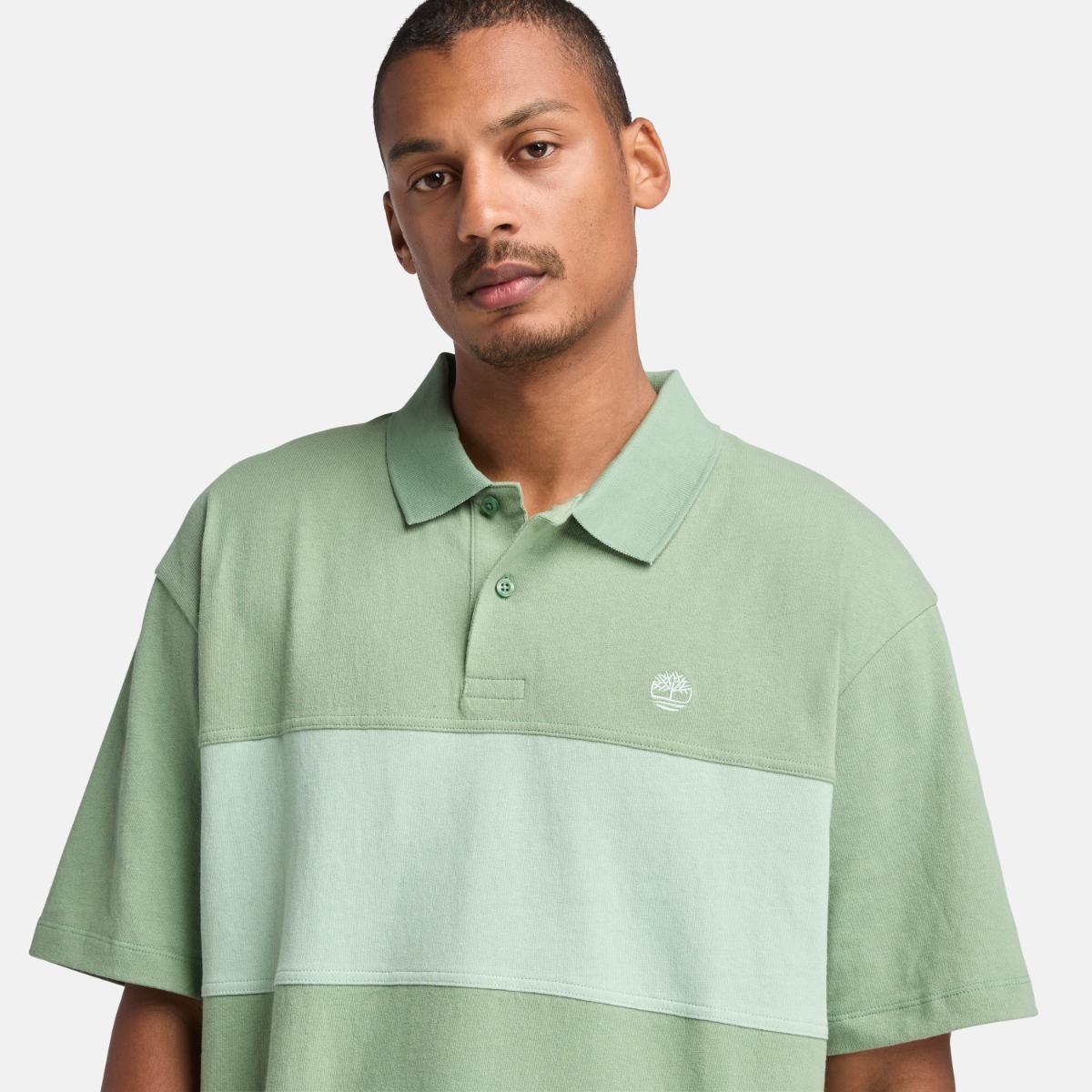 TIMBERLAND Men's Rugby Polo Green Bay - Image 2