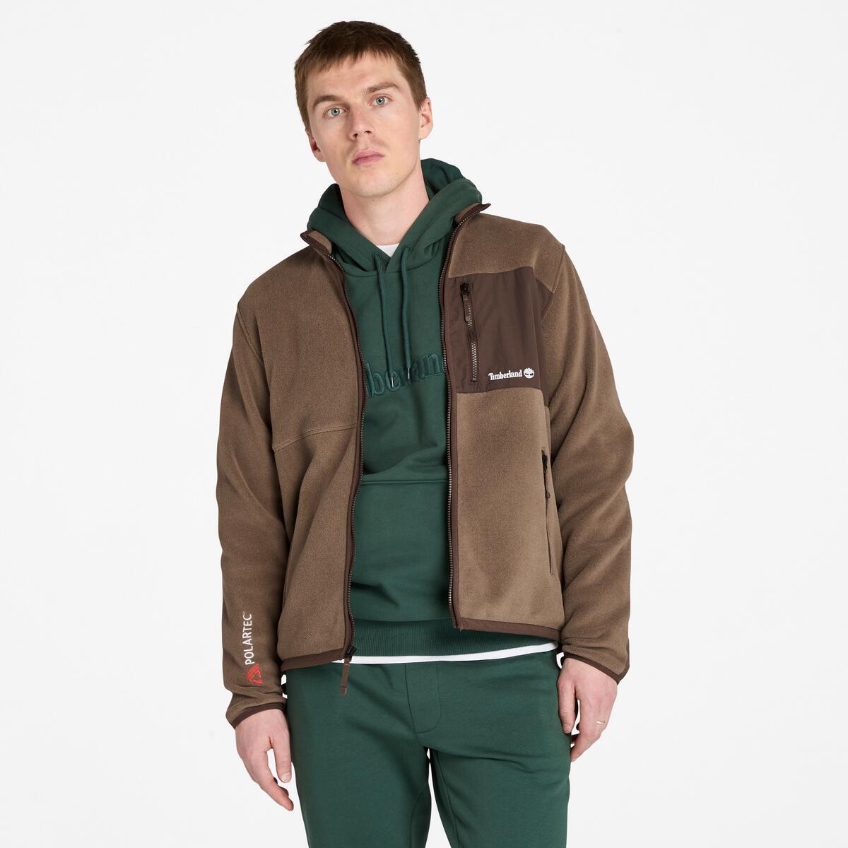 TIMBERLAND Men's Sherburne Polartec Fleece Jacket Chocolate Chip - Image 1