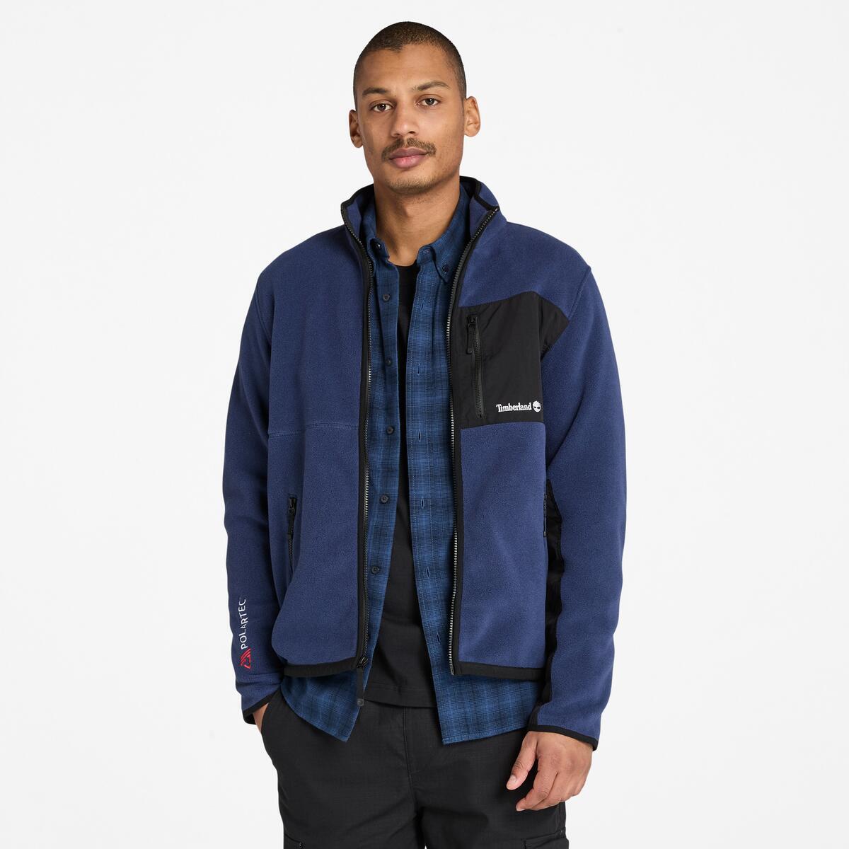 TIMBERLAND Men's Sherburne Polartec Fleece Jacket Peacoat - Image 1
